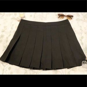 Black Pleated Tennis Skirt With Skort Size Large